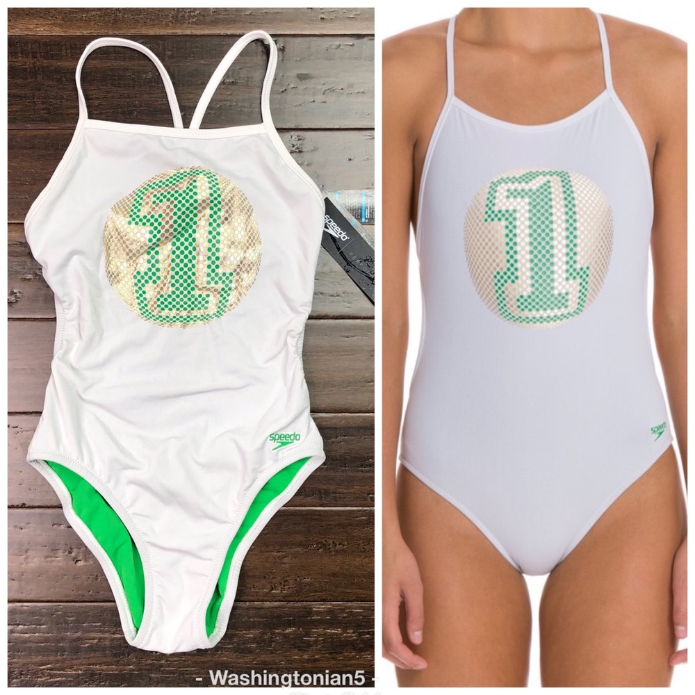 Speedo Golden One Fresh Back One Piece Swimsuit